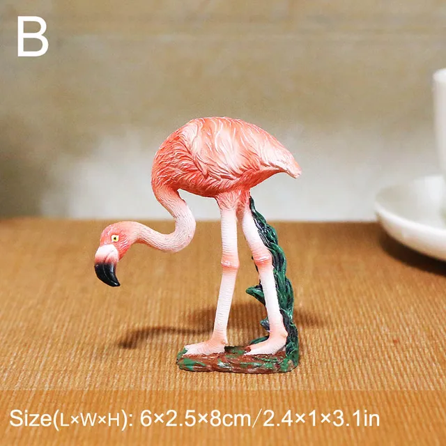 1Db Tereprendezés Flamingo Figura Terrárium Dekoráció Kerti - Image 4