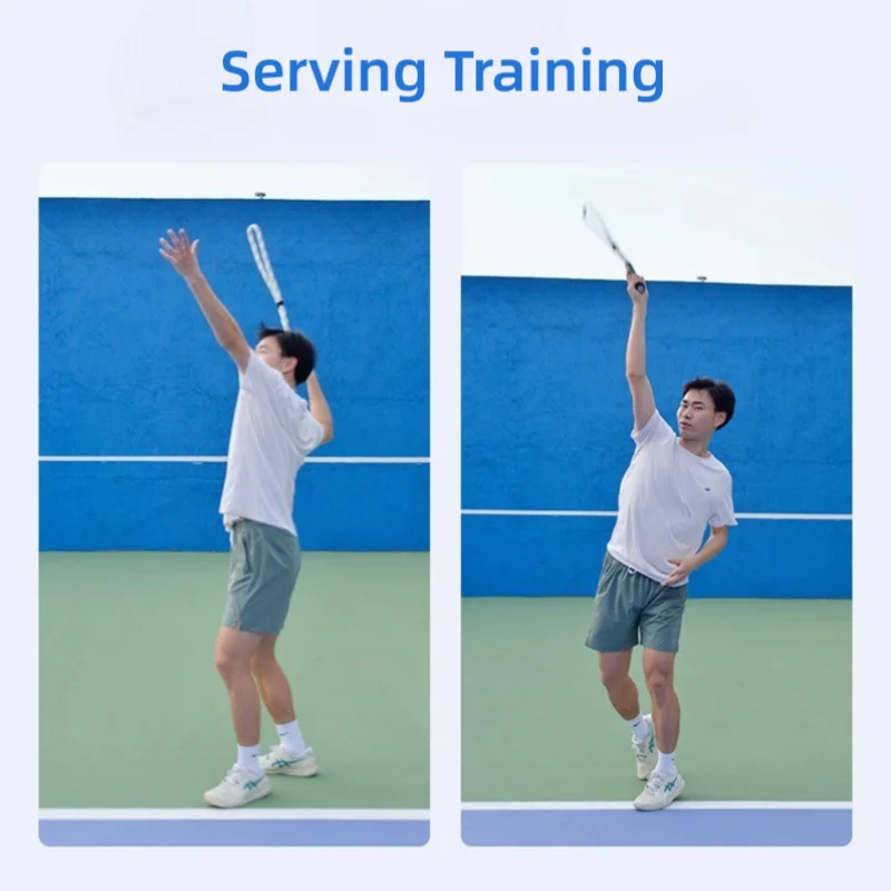 Tennis Swing Power Rope Tennis Trainer Practitioner Whiplash Force Service Front and Backhand Swing Device