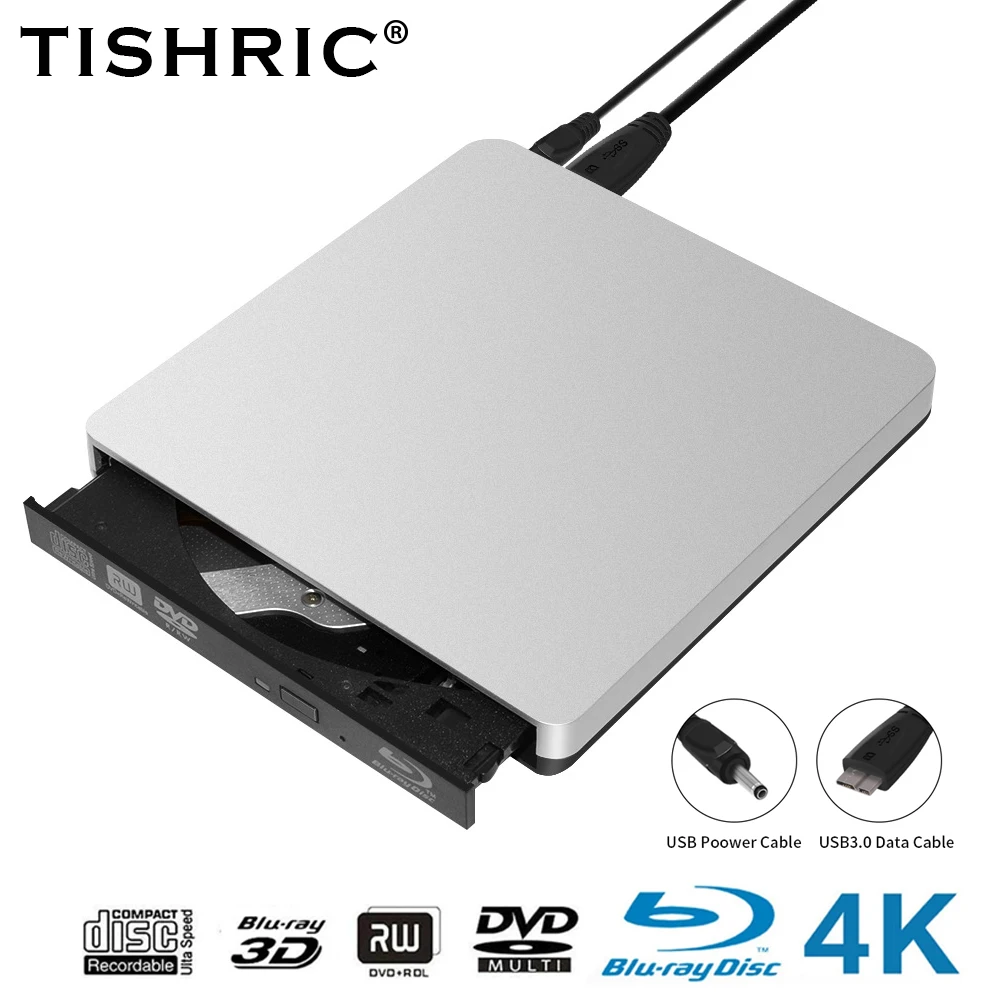 External4KBluRayBurnerDriveUSB30TYPECCableDVDCDRWWriter