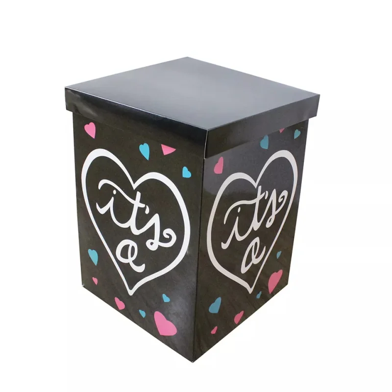 Decorazioni per feste Baby Shower Gender Reveal Balloon Box scatola di  carta a sorpresa per forniture di giochi di rivelazione di genere