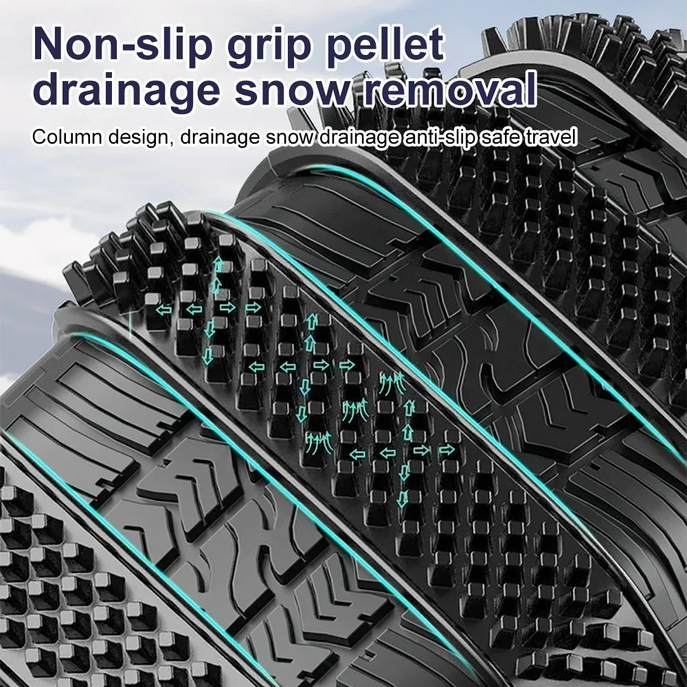 Universal Car Snow Chains Widen Thicken Crawler Type Plastic Anti-skid Chain Winter Wheel Tyre Anti-Slip Ties Emergency Tools