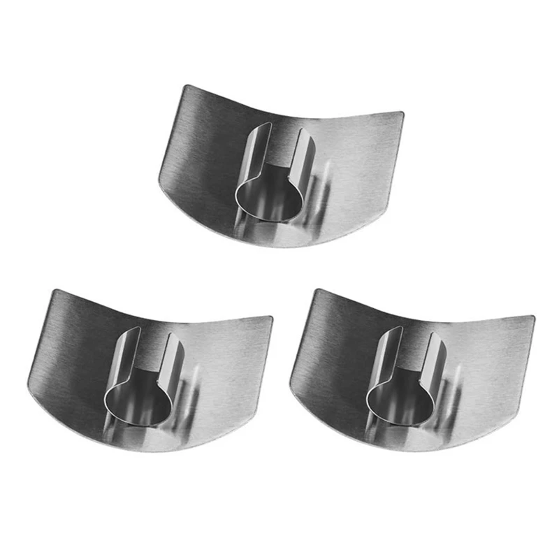 Stainless Steel Finger Guard, Multifunctional Finger Protector Guard For Cutting Kitchen Tool-A021