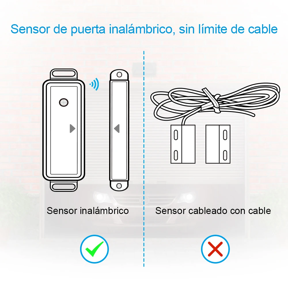 Sensor inalámbrico para puerta de garaje, controlador de apertura