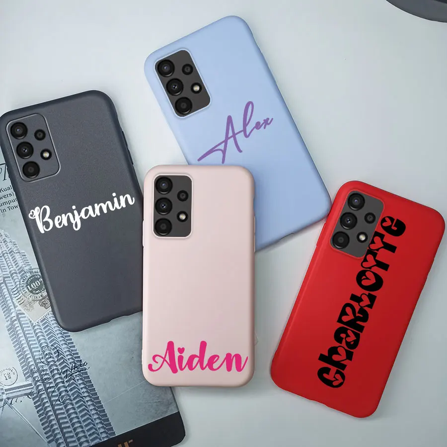 Custodia Personalizzata Per Samsung Galaxy A13 4G A13 Lite Cover Slim Silicone Personalizzato Nome Personalizzato Capa Per Samsung A13 A135F A135M