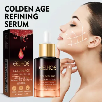 Siero Viso Antirughe ad Azione Rapida, Rassodante e Liftante, Riduce le Linee Sottili, Attenua il Gonfiore, Idratante, Nutriente, Illuminante per la Cura della Pelle