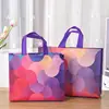 Non-woven Fabric Shopping Bag For Women Printed Folding Eco Bag Travel Grocery Reusable Film Coated Storage Bags Shopping Pouch 4