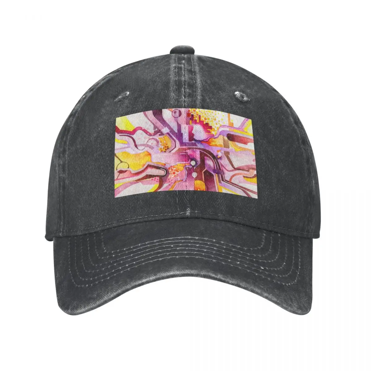 

Sunberry - Abstract Watercolor Painting Cap Cowboy Hat Fishing caps military tactical caps Women beach fashion Men's