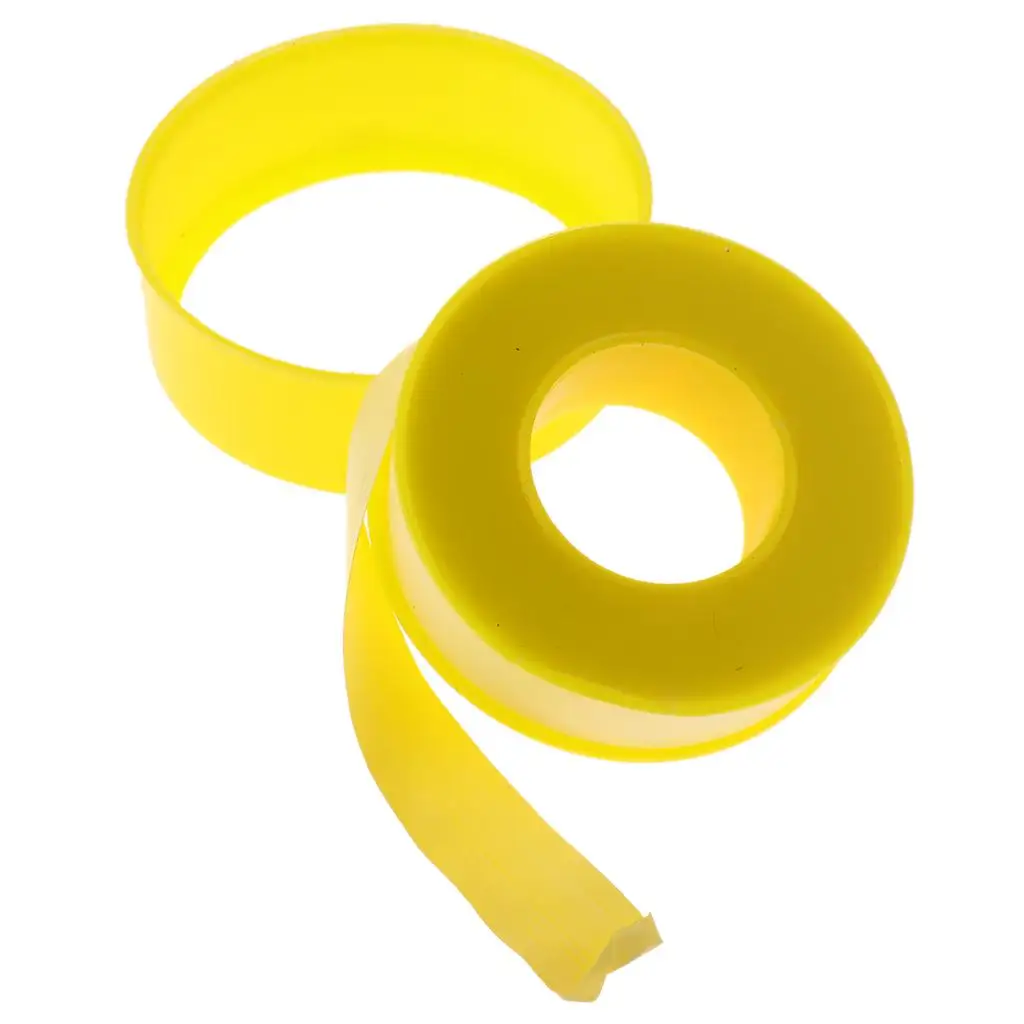 PTFE Gas Line Pipe Thread Tape Yellow Thread Flexible Sealing Tape for HVAC and Food Line Maintenance PTFE Gas Line Pipe Thread Tape Yellow Thread Flexible Sealing Tape for HVAC and Food Line Maintenance