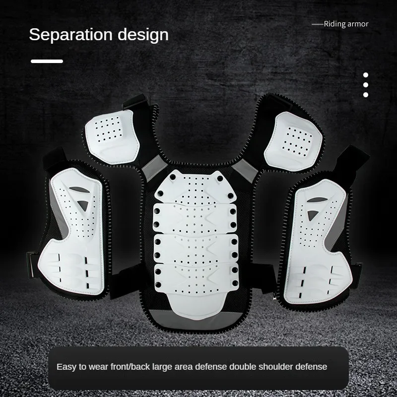 어린이 신체 보호대 조끼, 어린이 모토크로스 갑옷 재킷, 가슴 척추 보호 기어, 낙하 방지 충격 방지, 4-15 세