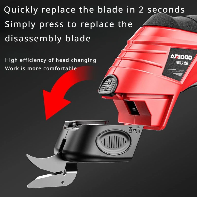 4.2V Electric Scissors For Cloth Carpet Leather USB Rechargeable Leather Trimming Scissors Cordless Fabric Cutting Machine 3