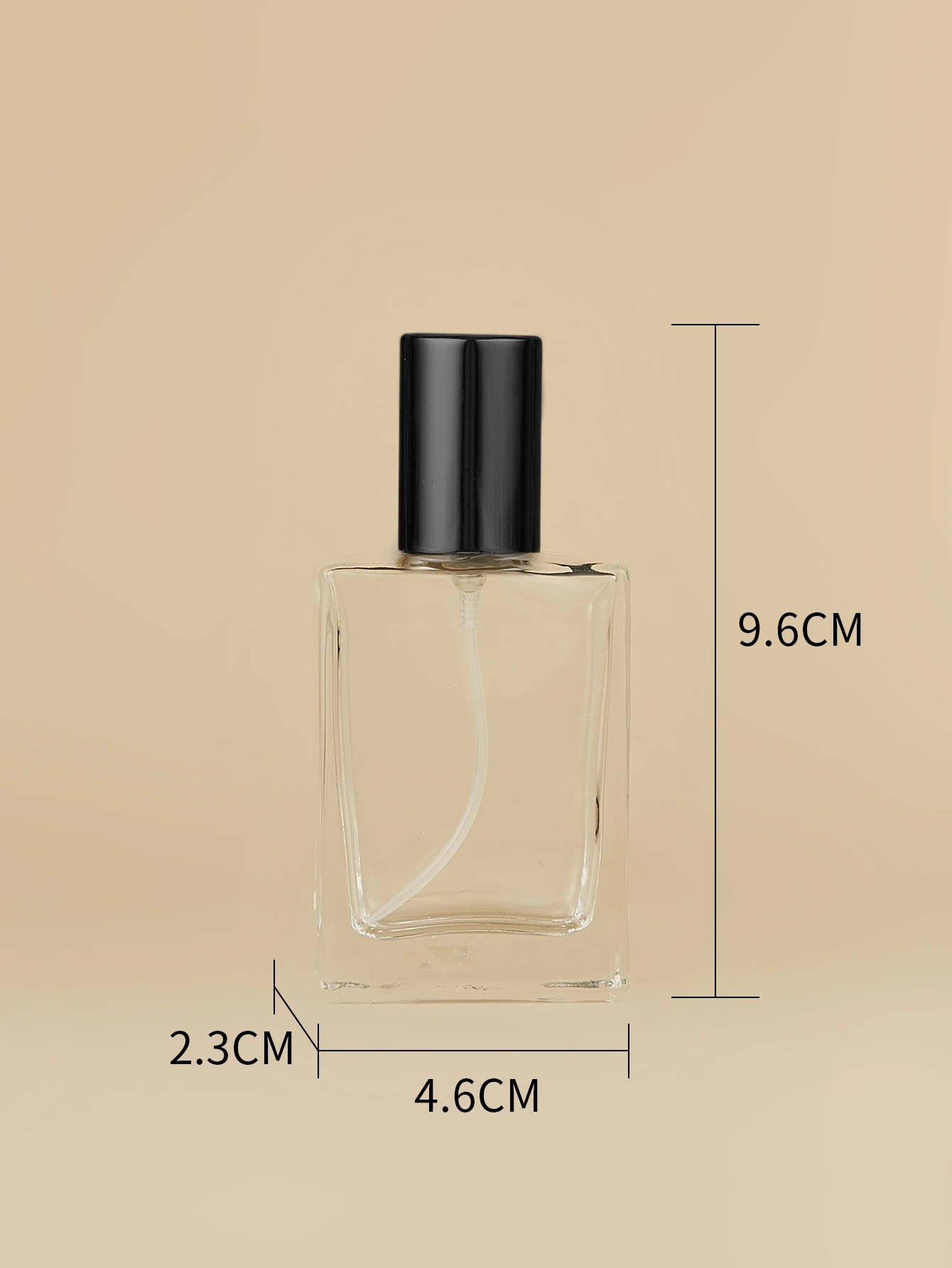 30ml Square Glass Spray Perfume Bottle – Refillable Cosmetic Dispenser with Screw Cap, ... - SKU PBBS2138 - UGI Packaging