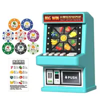 Nostalgic Mini Luck Play Machine Fruit Lottery Machine Toy Vintage Game Console Funny Fruit Luck Play Game For Kids Adults Gift 2