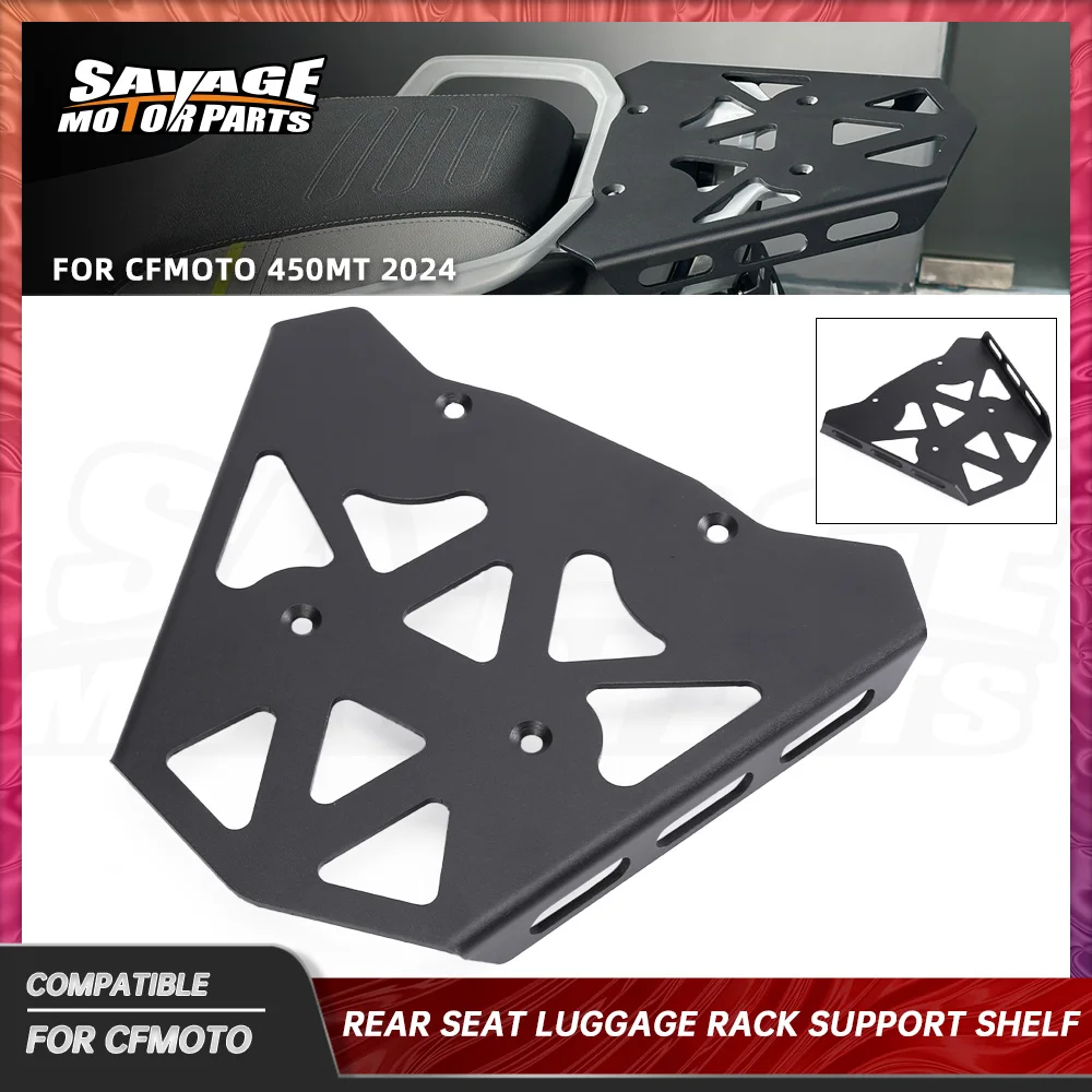 

Rear Luggage Carrier Rack For CFMOTO 450MT 2024 For CF-MOTO 450-MT Motorcycle Storage Box Shelf Bracket Tail Cargo Support