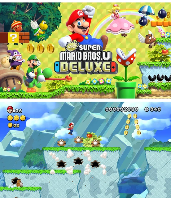 New Super Mario Bros. U Deluxe Nintendo Switch Lite Gameplay 