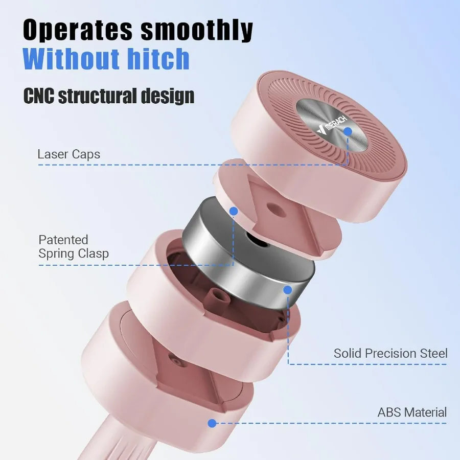 MERACH Dumbbell Set of 2 Adjustable Weight Antislip Handle Macaron Colors Each 2.2 4.4 6.6 8.8 lbs 4 in 1 Hand Weights for Wome