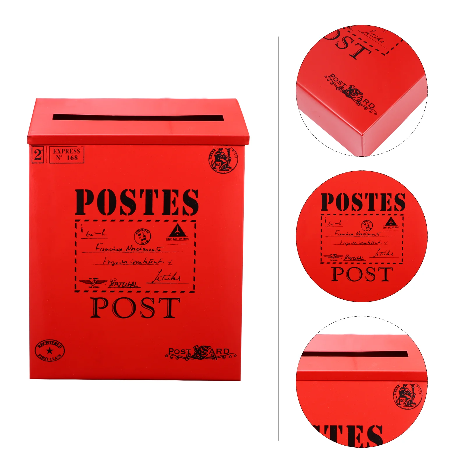 빈티지 우체통, 농가 우체통, 빨간색 우체통, 마당 정원 울타리, 크리스마스 장식