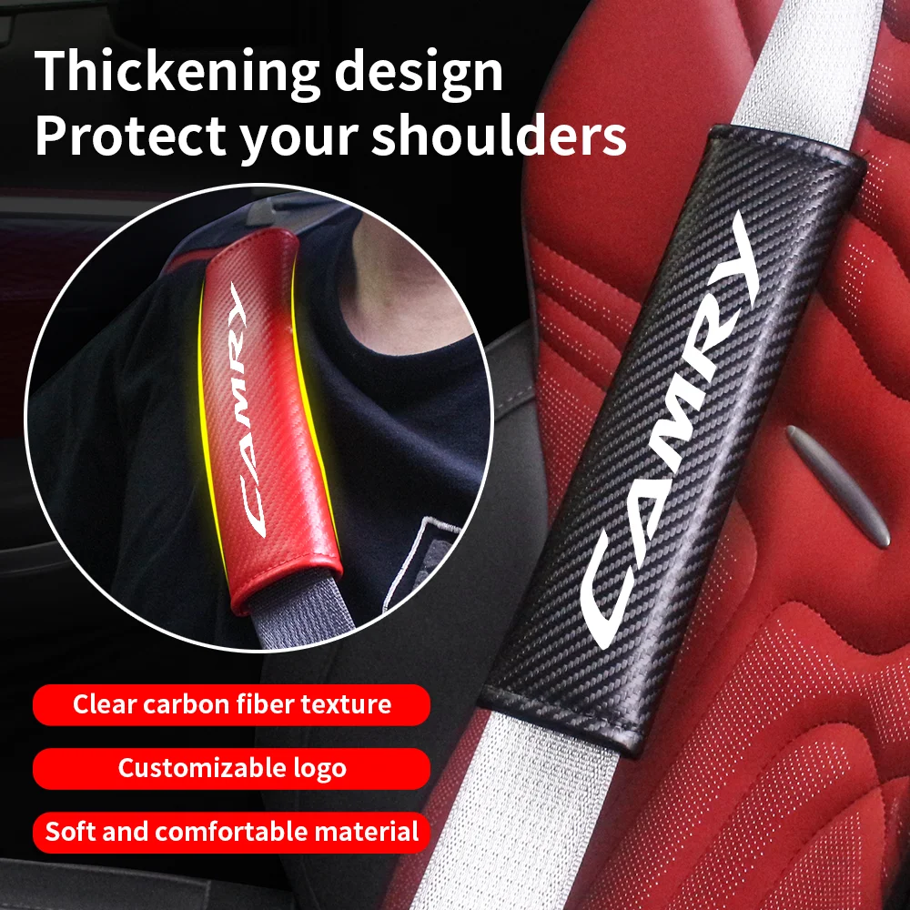 Car Safety Seat Belt Shoulder Protector Cover Breathable Protection Safety Belt Padding Pad For Toyota CAMRY Auto Accessories,car accessories,seat belt protection,seat belt protector,car seat belt accessory,safety belt shoulder guard