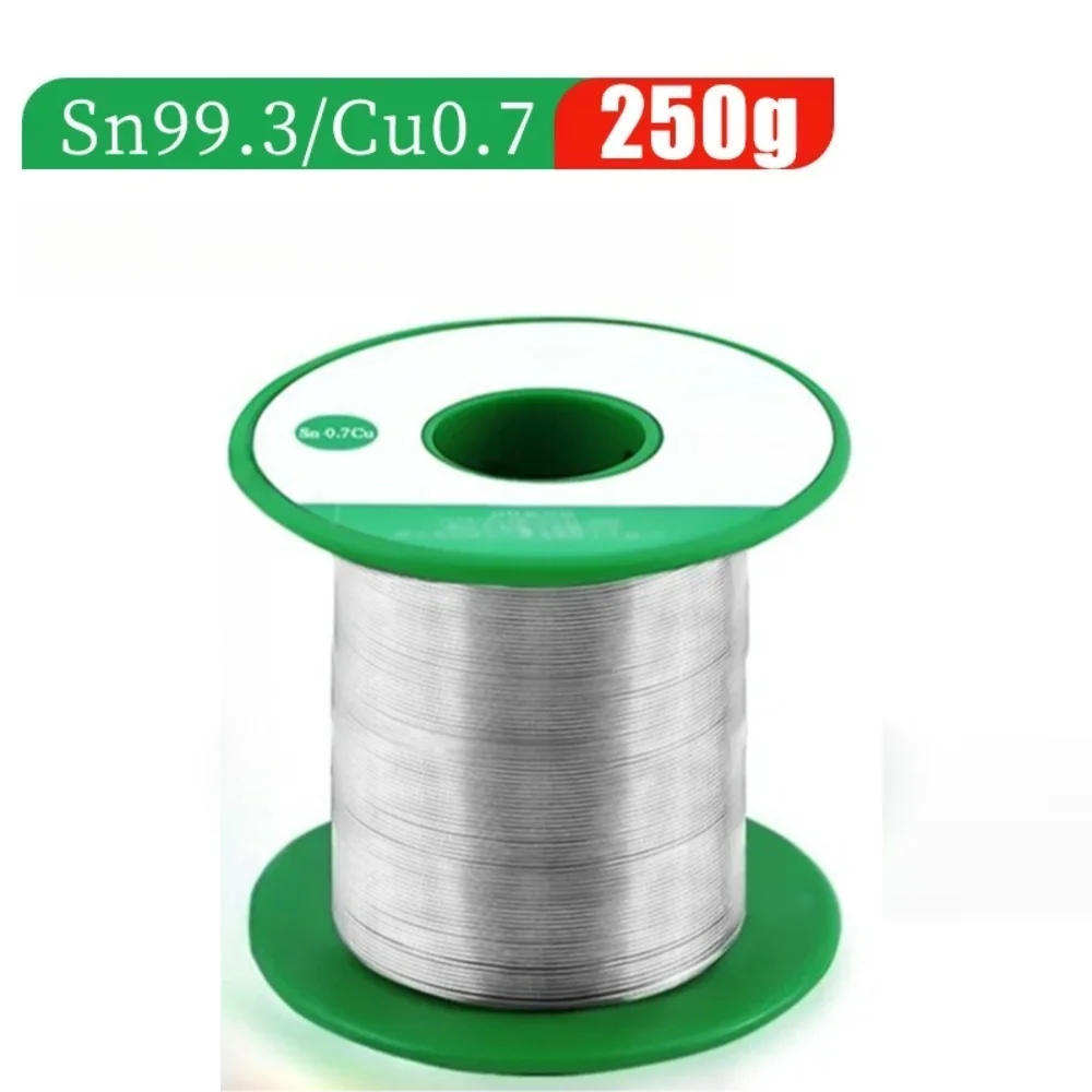 250/10G Bleifreier Lötdraht Sn99.3cu0.7 0.5/0.6 0.8/1.0/1.2/1.5/2.0mm Zinn-Kolophonium-Kern Lötdraht Schweißwerkzeug Lötkolben Reparaturwerkzeug – Detail 7