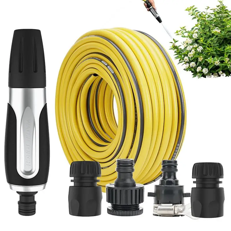 

Adjustable Garden Hose Expandable Garden Hose Water Hoses High Pressure Hose Nozzle For Outdoor Watering Car Wash Gardening Tool