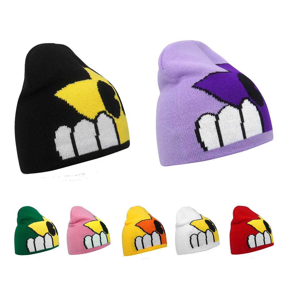 Knitted Beanie Y2K Letter Knitted Winter Autumn Beanie Cap Men Women Kanye Beanies Gorras Hombre Top Keep Warm Hat Ear Hats Wool Hip Hop