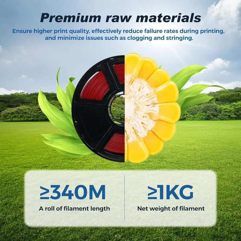 3D 프린터 필라멘트 PETG PLA HSMPETG PLA PLUS 1.75mm 5롤 3D 프린팅 재료 100% 기포 없음 &FDM 3D 펜 DIY 선물용