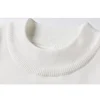 Winter New Men's Knitted Sweater with A Half High Collar Solid Color Plush and Warm Knitted Lining Top  Casual and Versatile Top 6