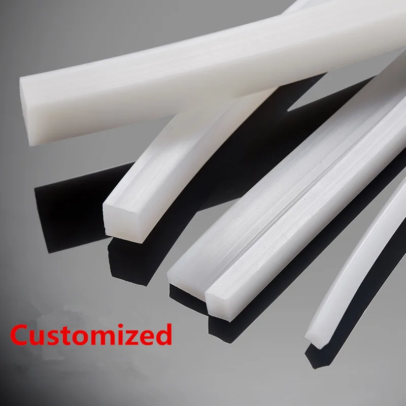 Solid Silicone Rubber Seal Strip Heat Resistance Square 2mm-20mm sealing strip rubber seal strip silicone seal strip