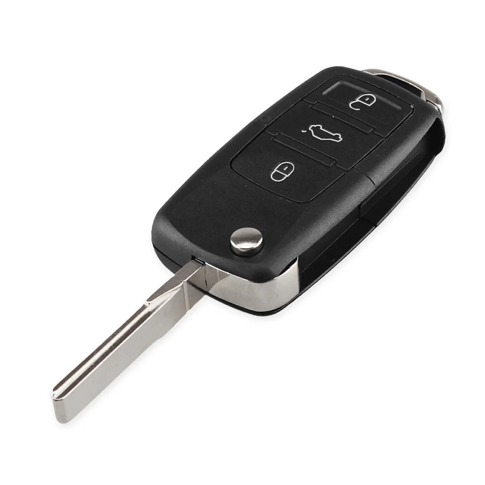 2/3/4 BTN Remote Foliding Car Key Case For Volkswagen VW Golf Passat Polo Jetta Touran Bora Sharan Transporter Key Shell DANDKEY key case car remote key car key car key shell key shell