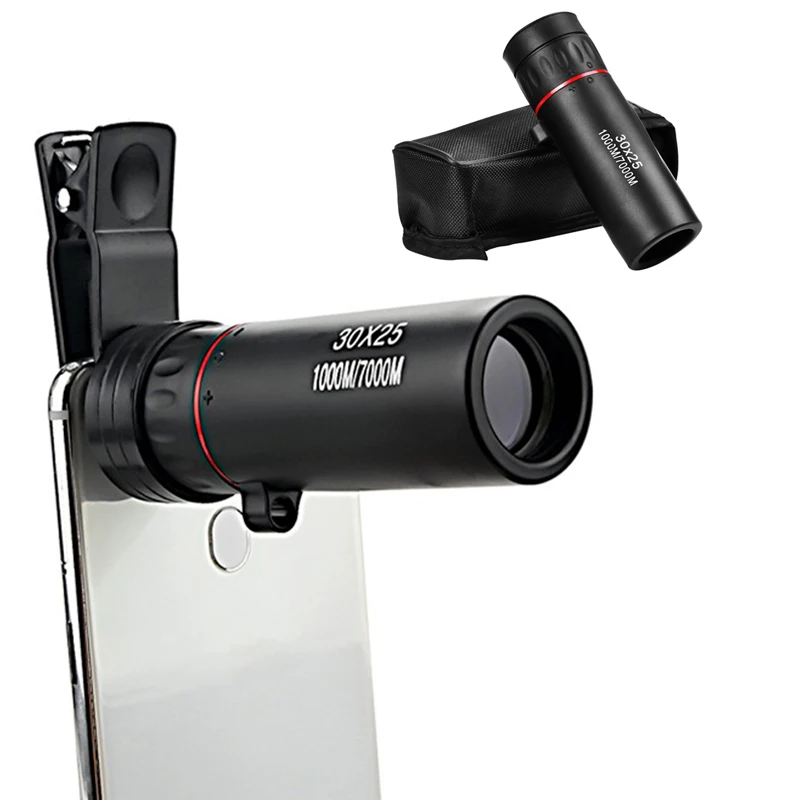 7X Zoom 30x25 Monocular Telescope for Travel Hunting