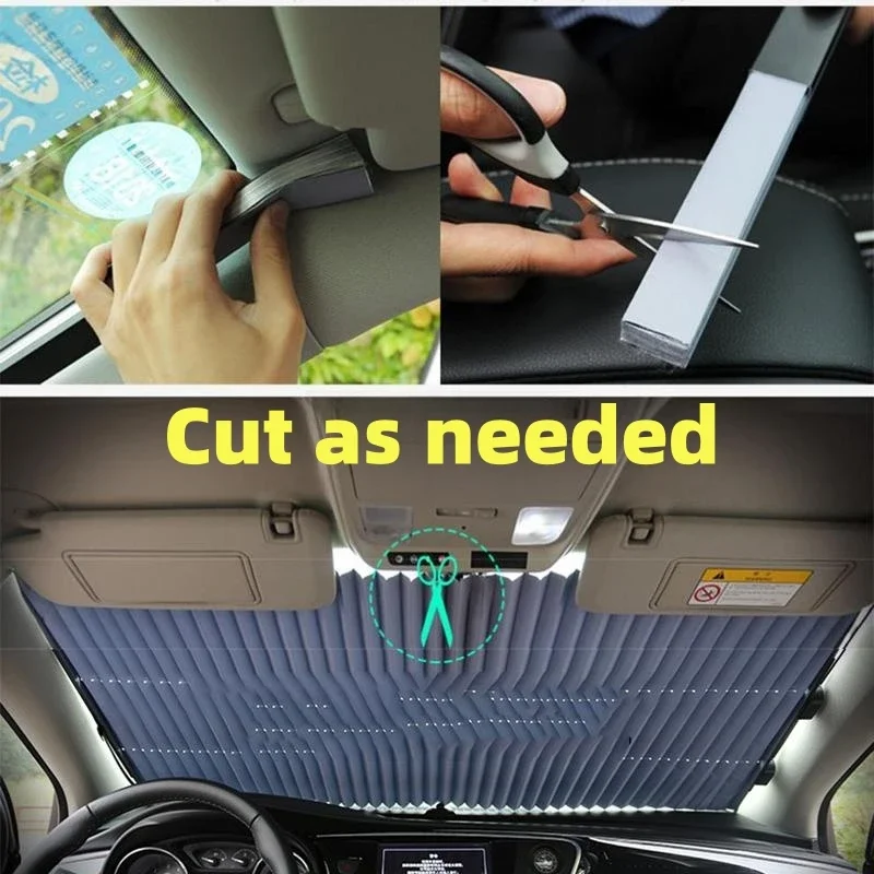 Car Sunshade Retractable Foldable Universal Front Rear Window Windshield Sun Shade Protection Accessories
