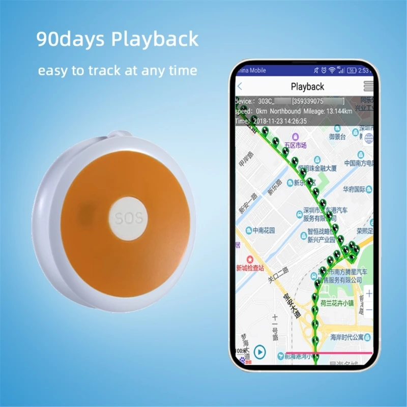KX4B Small Trackers for Kids, Elderly Locator Device for America Accurate Positioning Elderly Finder Use with Phones