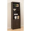 Bookcases, with 2 Shaker Doors, Modern Tilting Design, Adjustable Shelves and A Fixed Shelf ,bookcase 1