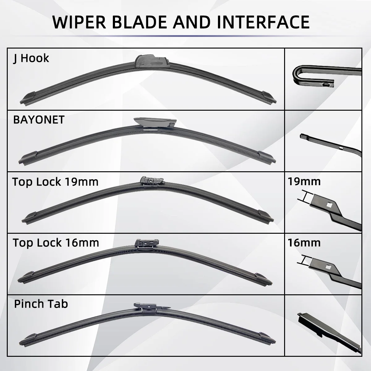 Windshield Wiper Blades OEM Universal for Car