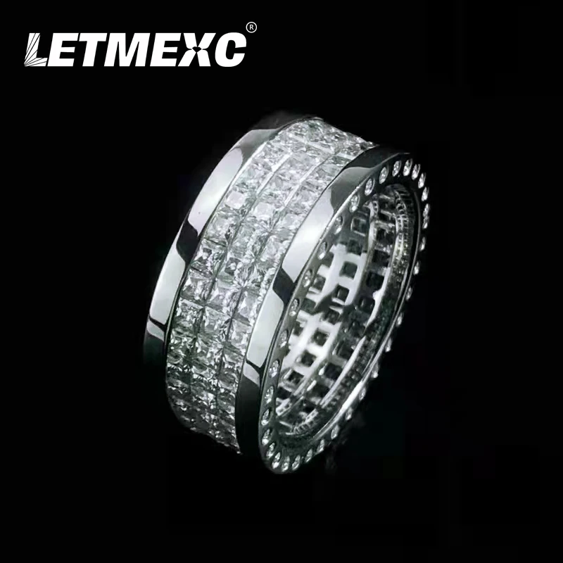 

Мужское кольцо LETMEXC vs1 с бриллиантом и муассанитом, D-образной формы