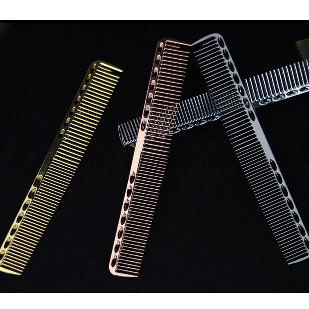 

Stainless Steel Hair Combs Hair Salon Combs Anti Static Styling Comb Hairdressing Barbers Combs for Hotel Home