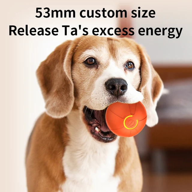 Smart Dog Toy Ball Automatic Interactive Pet Electronic Rolling USB Rechargeable Moving Bouncing for Puppy to Large dog Chew Toy 4