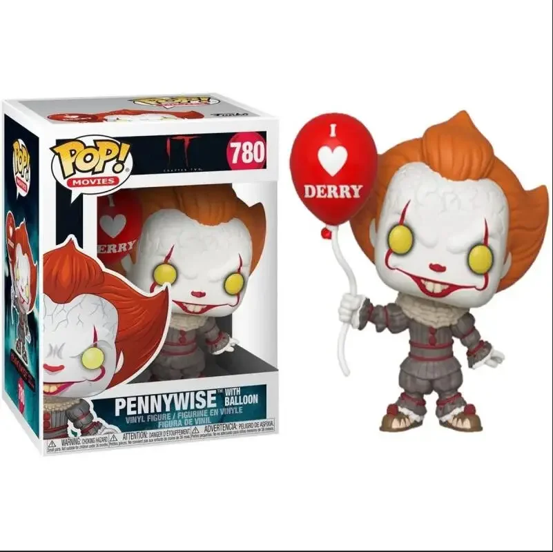 thumbnail image 2 of Funko POP Pennywise con globo 780# 10cm PVC Figuras de acción de juguete Modelo Muñeca Figura de vinilo Joker TM Payaso Modelo Juguetes para niños, 2 of 5