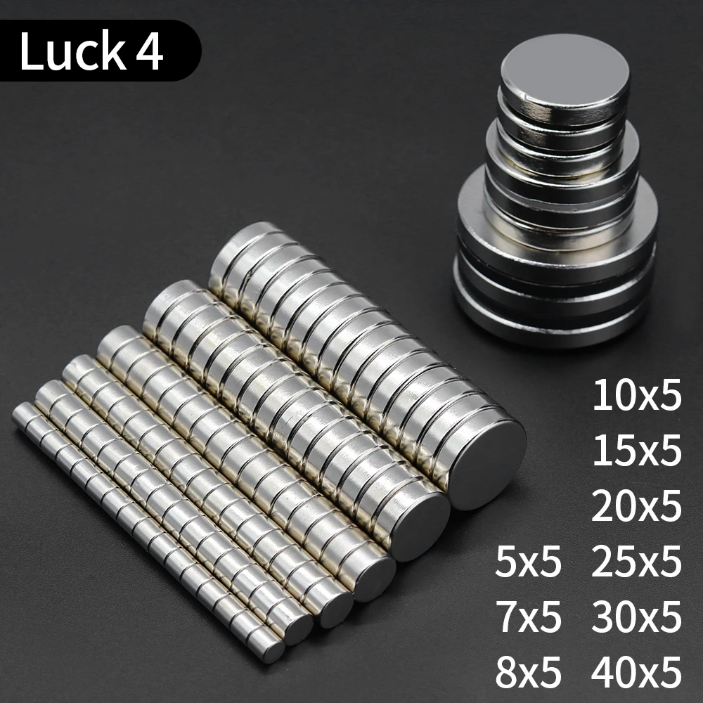 원형 자석 영구 NdFeB 초강력 자석 이마네 디스크, 5x5,7x5,8x5,10x5,12x5,15x5,20x5,25x5 ...