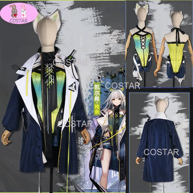 

COSTAR Game Arknights Kal'tsit Cosplay Costume Halloween Outfits Women Kal'tsit Headband Walkie Talkie Wig New Suit Uniform