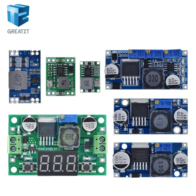 LM2596 DC-DC Schritt-down Power Supply Module 3A Einstellbare Schritt-down Modul LM2596S Spannung Regler 24V 12V 5V 3V Für arduino