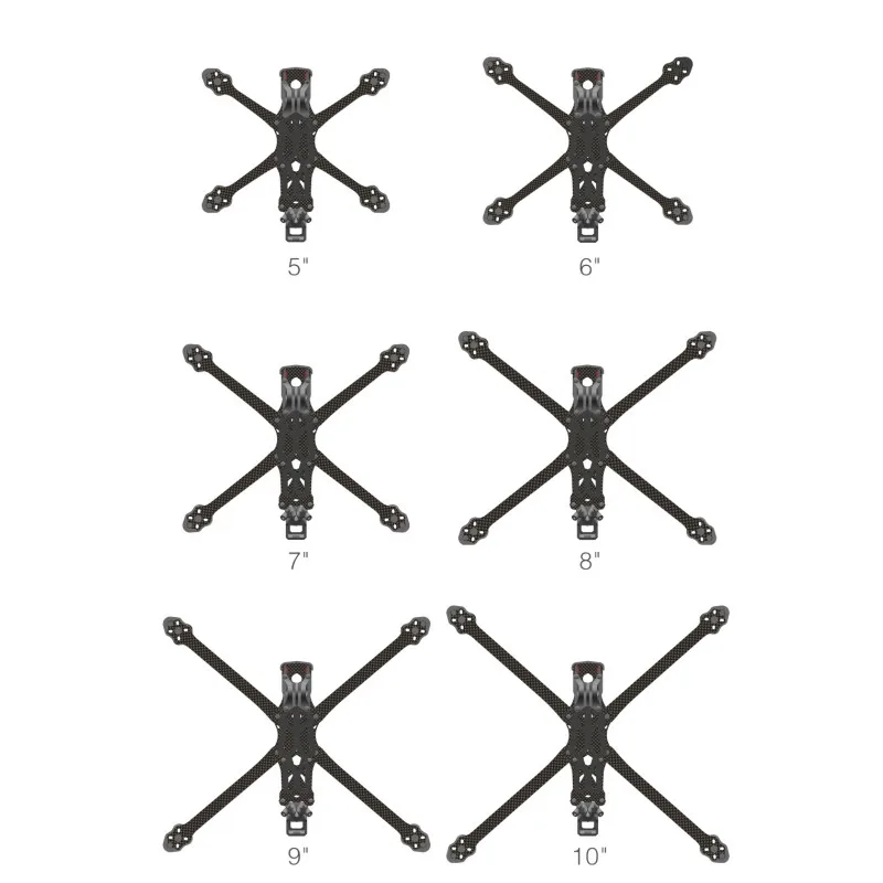 Apex Evo 5 '6' 7 '8' 9 '10' 3K Telaio Fpv In Fibra Di Carbonio Quadcopter Per Caddx Vista Polar Nebula Pro Per Dji O3 Air Unit Rc Drone