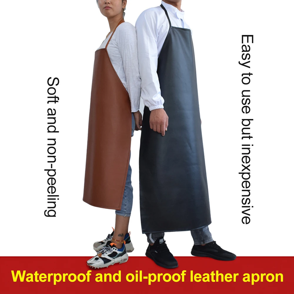

PVC Welding Apron Heat Resistant Flame Retardant Heavy Duty Industrial Apron Easy to Clean Size Adjustable Welding Protective