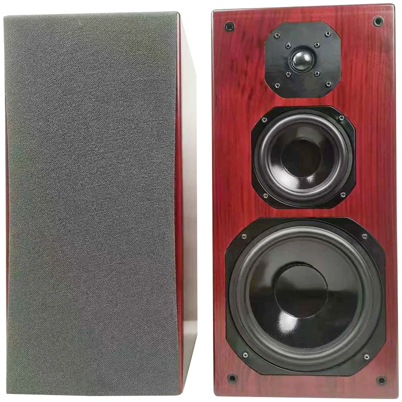 8 Inch 8 Ohm 180W 2.0 Stereo Three-Wey Passive Speaker Bookshelf Home HiFi Speakers is Suitable For Amplifier Audio