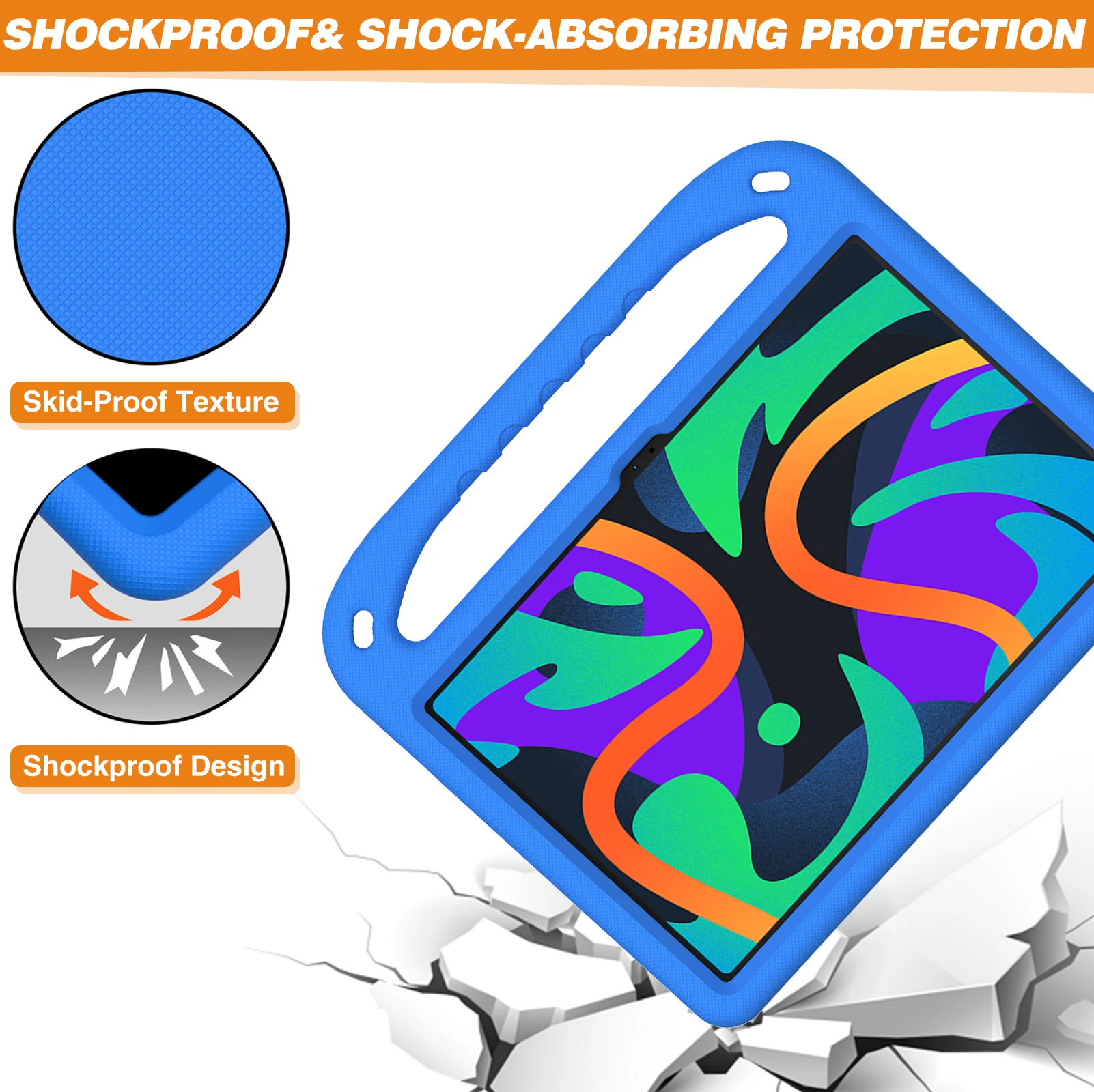 Soft Eva Case para Lenovo Tab Design à Prova de Choque Stand Tablet Cover Safe Friendly Handle M11 Tb330fu Tb-331fc - Imagem 6