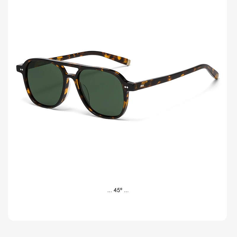 Ultraleichtes TR90-Material, polarisierte Sonnenbrille, Doppelnase, Brücken-Sonnenbrille für Damen und Herren, Outdoor-Fahrbrille BJORN – Detail 16