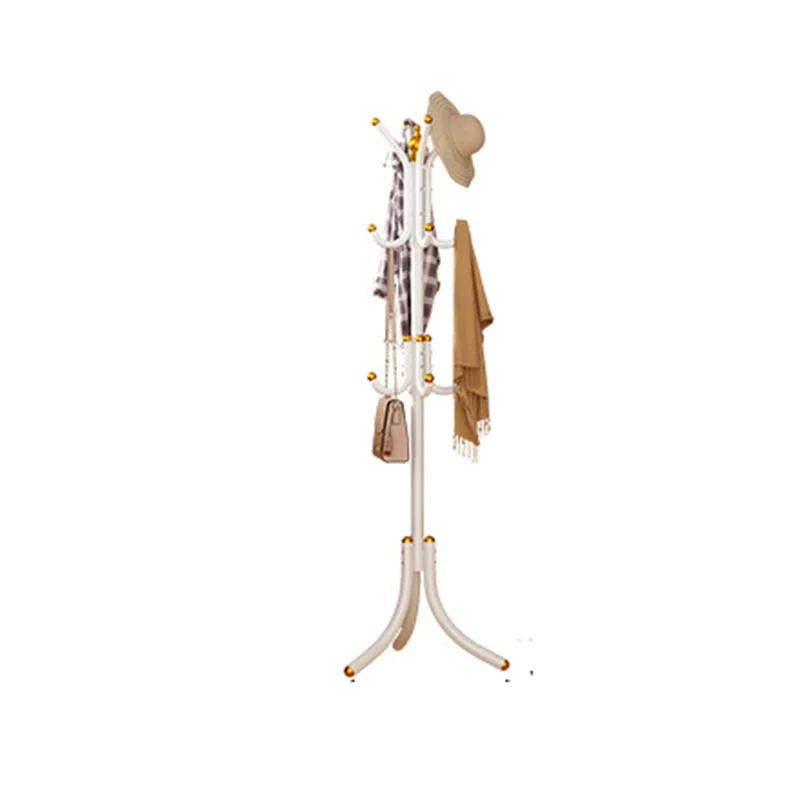 

Vertical Metal Coat Rack Standing Shelf Hallway Bathroom Clothes Hanger Balcony Modern Bedroom Perchero Pared Room Furniture