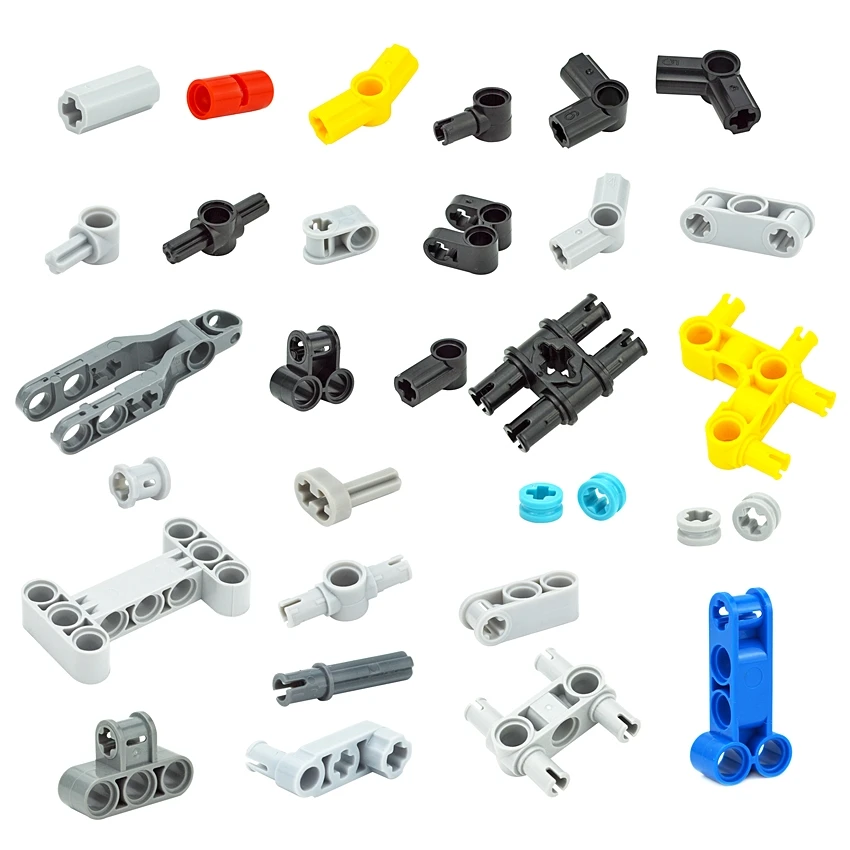 Building Blocks DIY Technical Parts Axle Pin Connectors 32034 32015 32014 2853 3713 57515 14720 87082 MOC Bricks Educational Toy