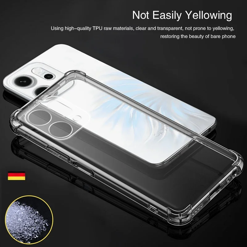 Soft High-Quality Shockproof Luxury Airbag Clear Silicone Phone Case