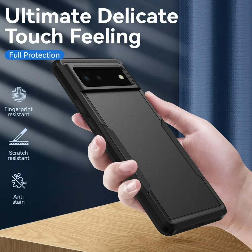 Shockproof Hybrid Dual Layer Phone Case - Sleek Protective Cover