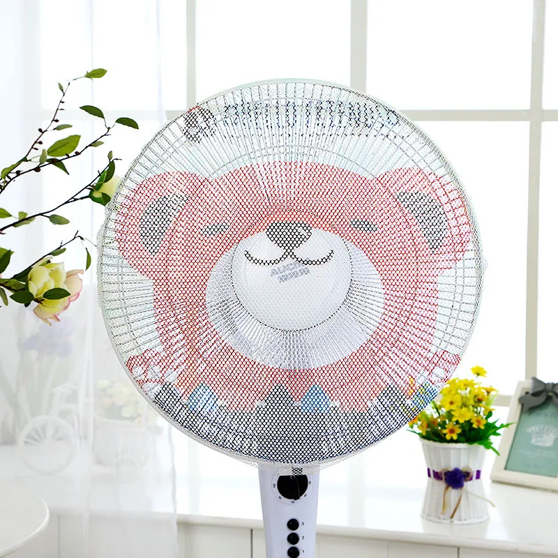 50cm Safety Net Cover Electric Fan Dustproof Cartoon Floor Standing Fan Cover Children Anti-Pinch Hand Baby Security Protection